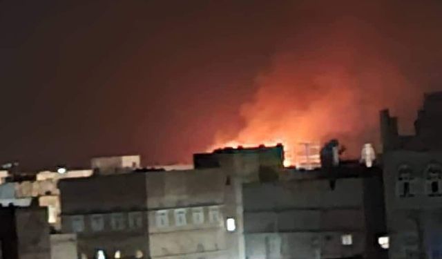 ABD-İngiltere uçakları Yemen'in başkenti Sana'yı vurdu