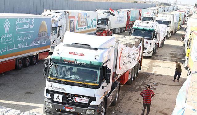 Bir utanç tablosu: Türkiye'den Gazze'ye toplam 365 kamyon gönderildi