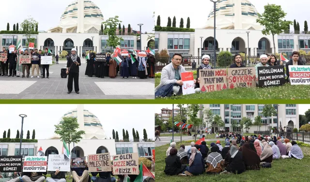 Marmara Üniversitesi’nde Gazze'ye destek için oturma eylemi