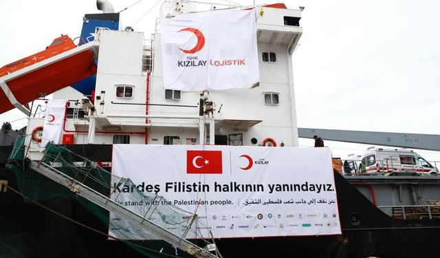 Türkiye'den Gazze'ye giden insani yardımlar ulaştı