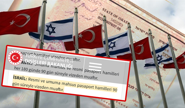Vize çıkmazı: Türk vatandaşına vize, İsrailliye muafiyet!