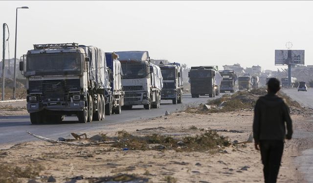 İşgalci Yahudi, ateşkese rağmen Gazze'ye yardıma izin vermiyor