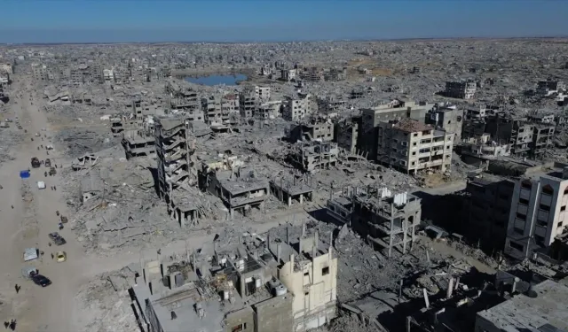 Terörist İsrail ateşkesten bu yana Gazze'de 1500'den fazla bina yıktı