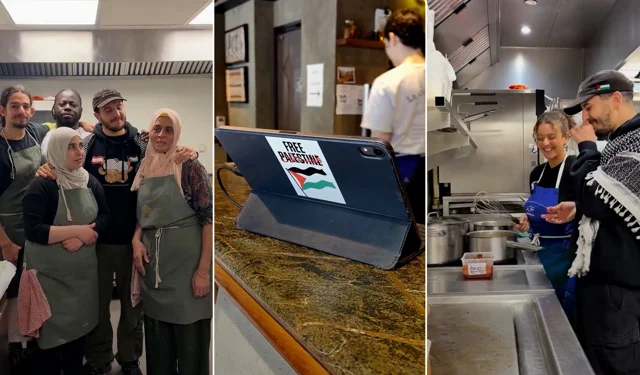 İsrail’e bağlılıkta sınır tanımadılar: Paris’te Filistin afişi restoran kapattırdı