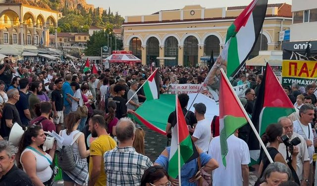 Yunanistan'da İsrail protestosu: Onları ülkemizde istemiyoruz