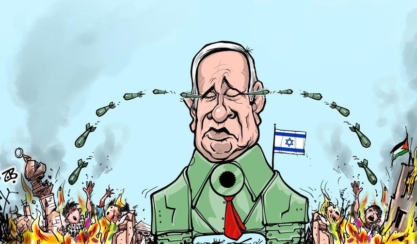 İsrail'in gerçek yüzünü karikatüristler 'çizdi': Timsah gözyaşları