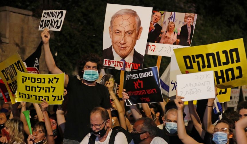 Netanyahu karşıtı İsrailliler, 'istifa' istiyor