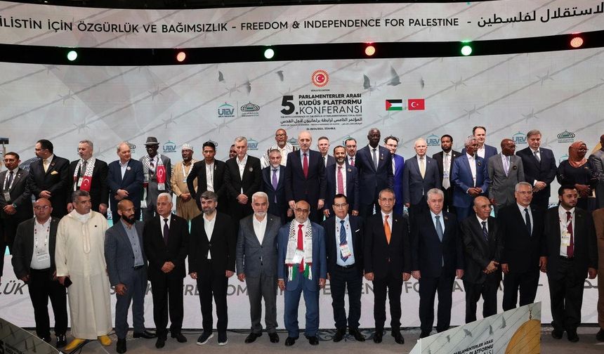 İsrail'e karşı tek ses: 75 ülkeden parlamenterler Gazze için İstanbul'da buluştu