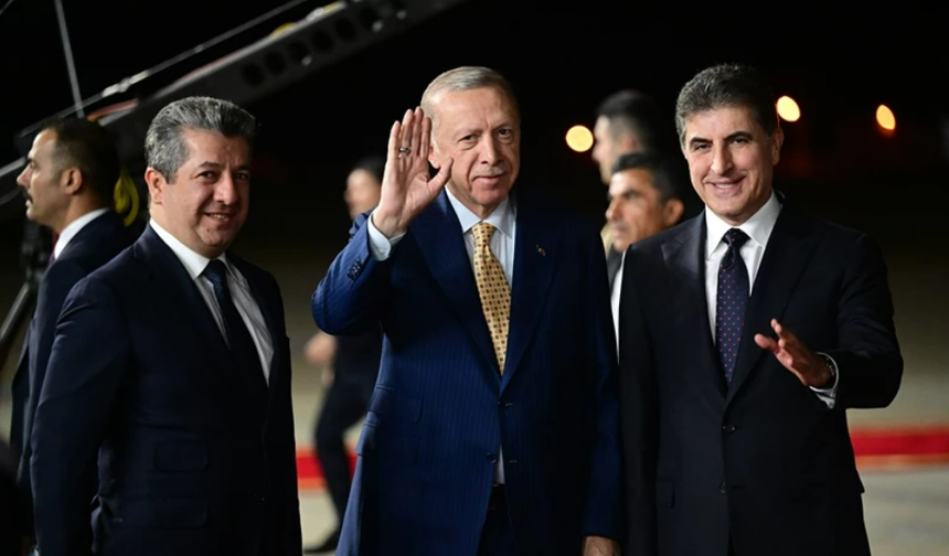 Erdoğan'dan Erbil ziyareti