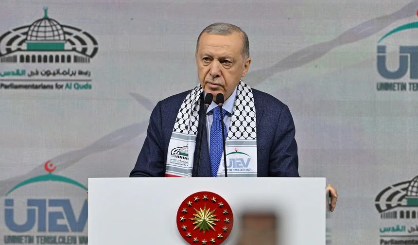 Erdoğan: "Ya Rabb, Kahhar ismi şerifinle Netanyahu ve siyonistleri kahru perişan eyle"