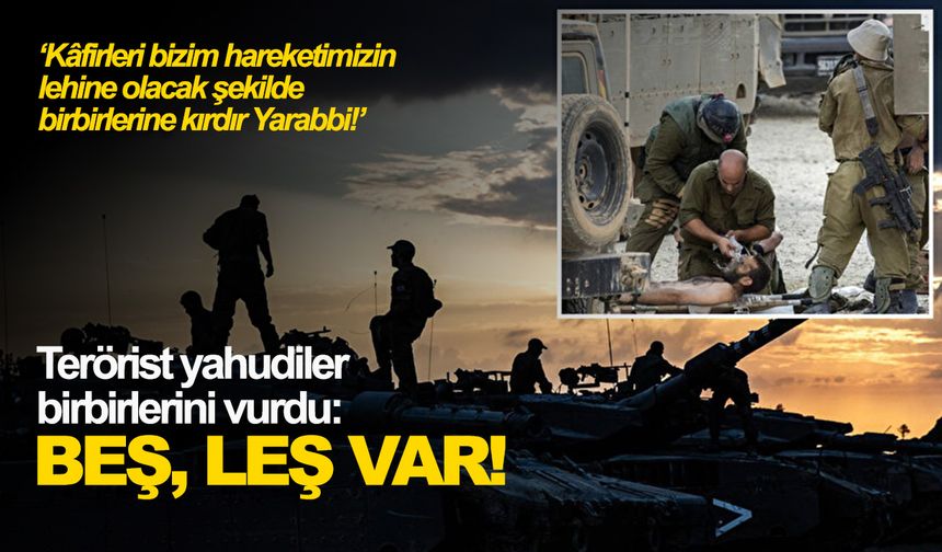 Terörist yahudiler birbirlerini vurdu: Beş, leş var!