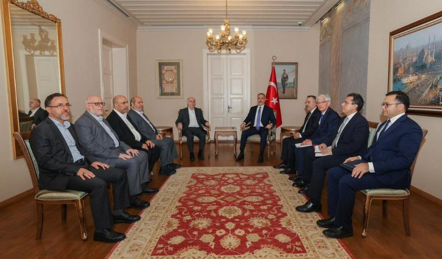 Dışişleri Fidan, Hamas heyetiyle görüştü
