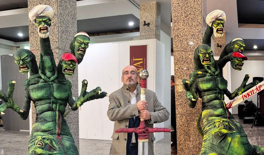 Azgın azınlıktan İslami değerleri tahkir eden figür: Akıncı Güç'ten eylem çağrısı