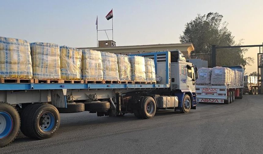 Afganistan’dan Gazze’ye 530 tonluk yardım sevkiyatı