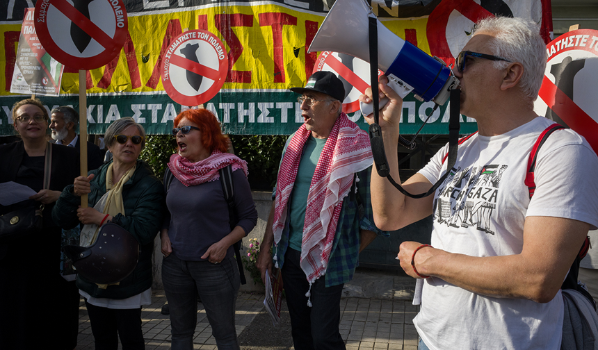 Terörist İsrail'in Sumud Filosu'na saldırısı protesto ediliyor