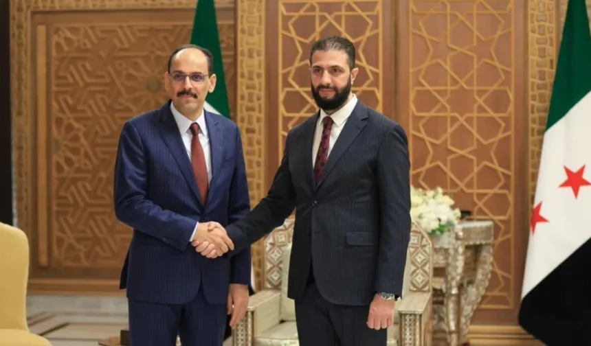 MİT Başkanı Kalın, Suriye Cumhurbaşkanı Şara ile görüştü