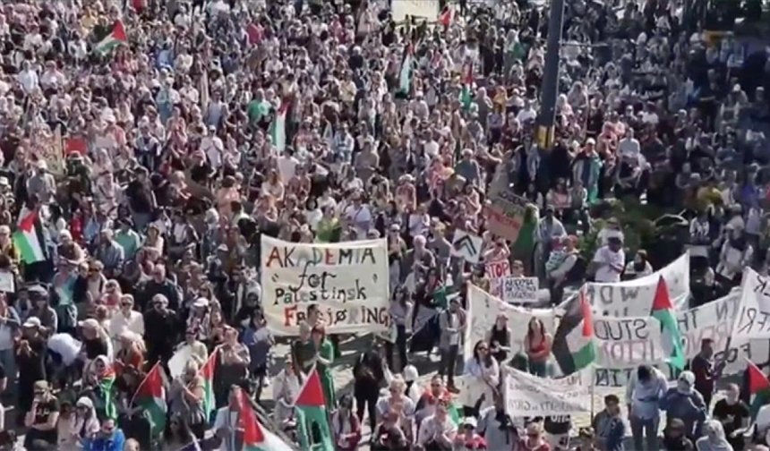 Berlin ve Oslo'da Filistin'e destek gösterileri düzenlendi