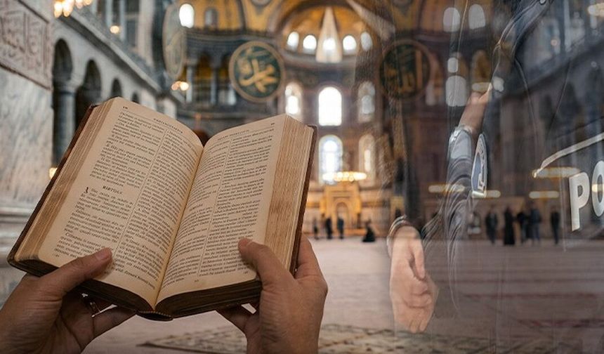 Ayasofya Camii'nde "İncil" provokasyonu: 2 Rus turist gözaltında