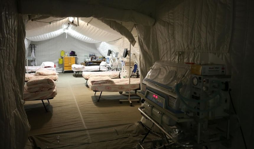 Gazze’de 120 yataklı sahra hastanesi hizmete açıldı