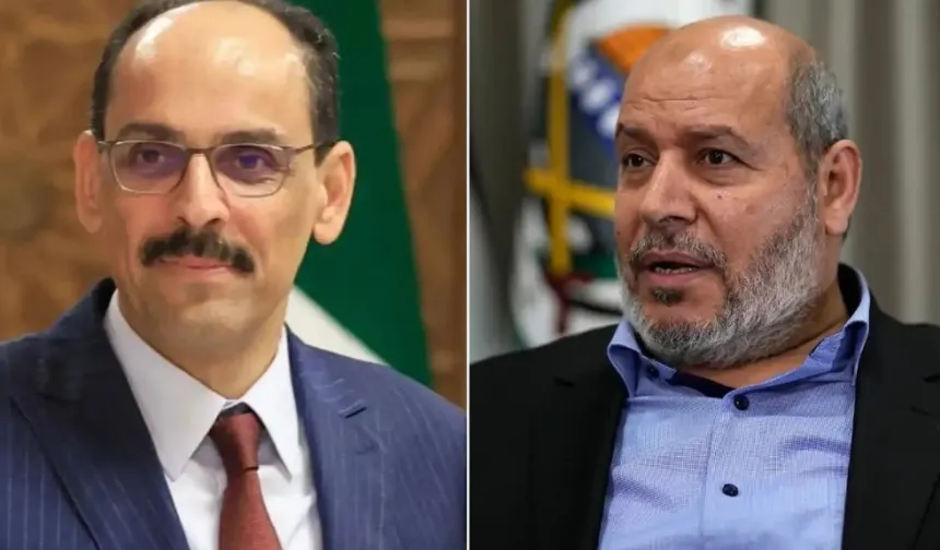 MİT Başkanı Kalın, Hamas Siyasi Büro Başkanı Hayye ile görüştü