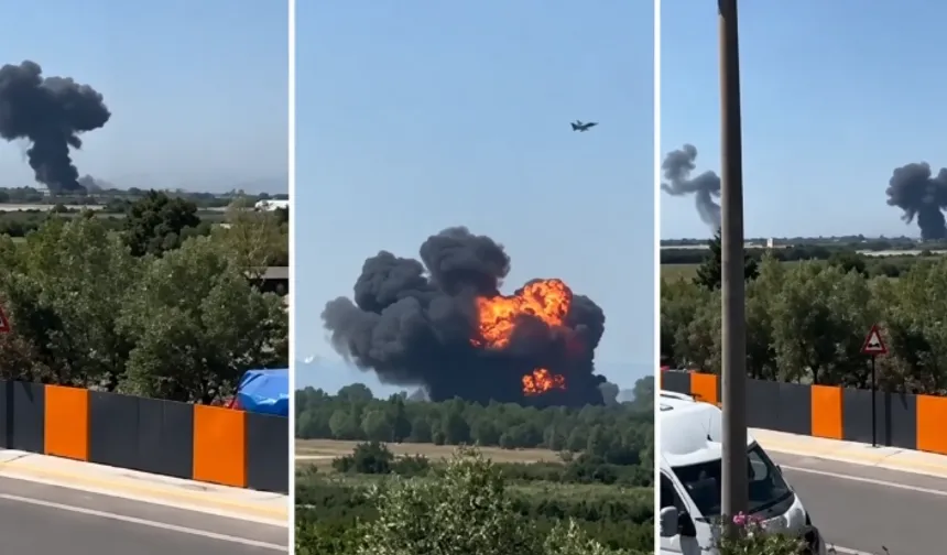 Yalova'da F-16 savaş uçağı düştü