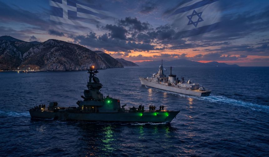 Terörist İsrail ile Yunanistan'dan Akdeniz'de şer tatbikatı