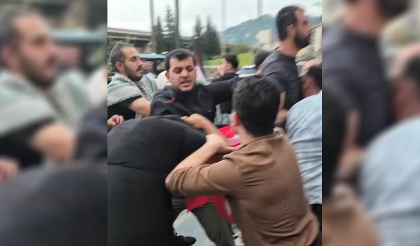Rize'de İsrail yandaşlarından boykotçulara pusu