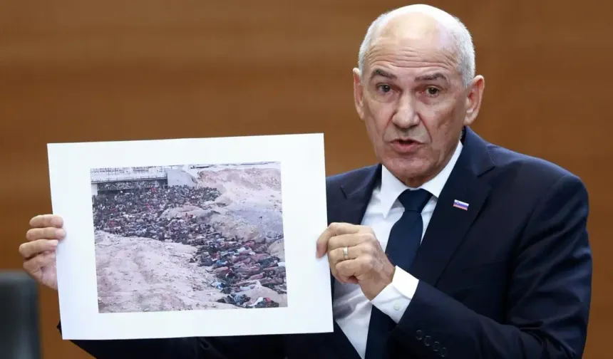 Slovenya Başbakanı'ndan Gazze fiyaskosu: Fotoğrafla soykırımı inkâr etmeye çalıştı