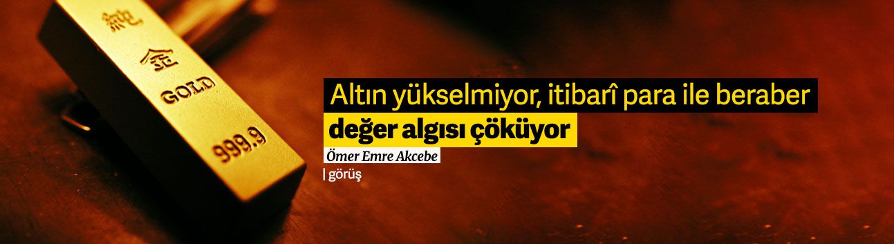 Görüş: Altın yükselmiyor, itibarî para ile beraber değer algısı çöküyor!